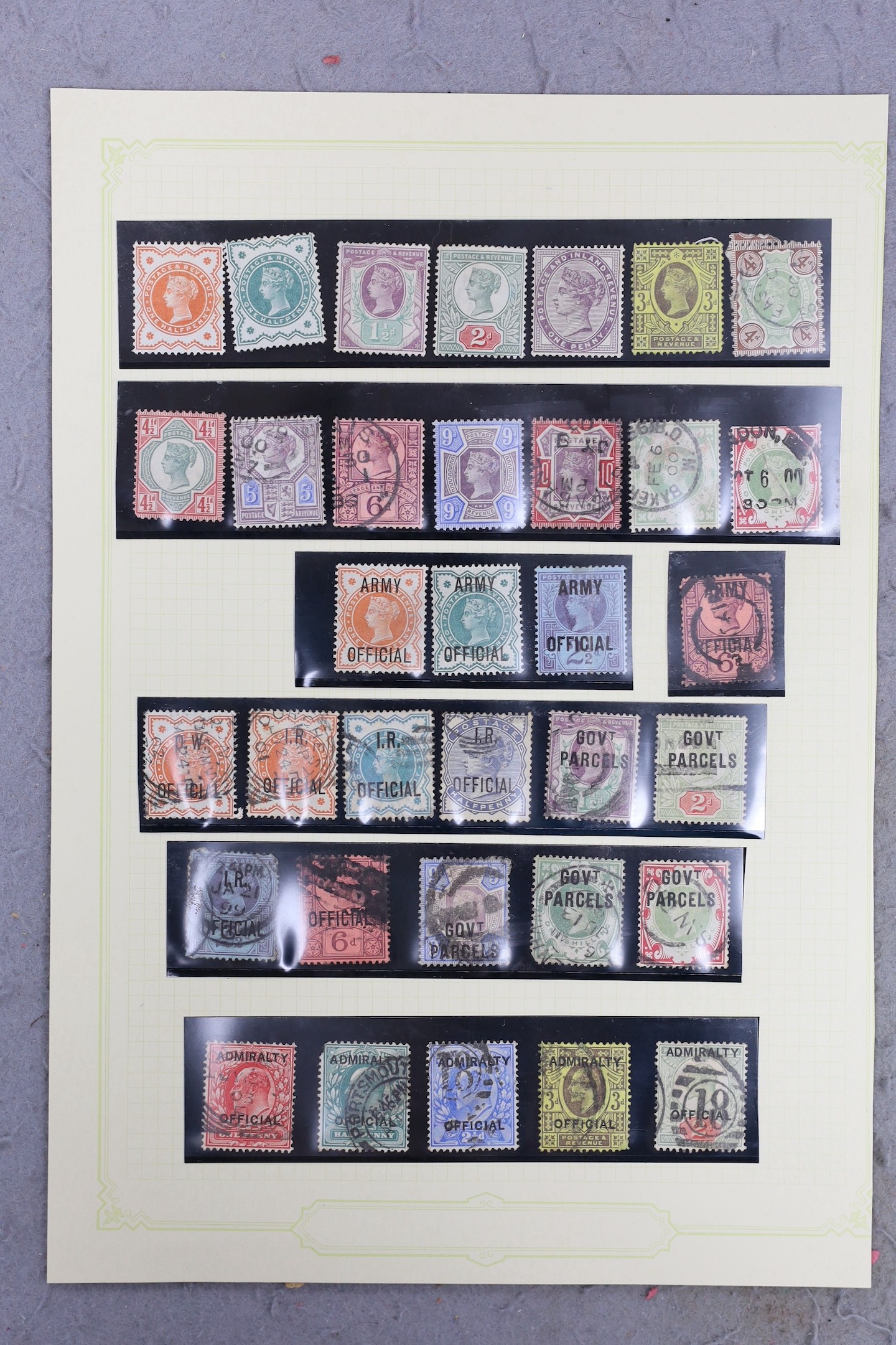 A collection of mint Victorian stamps (except one)